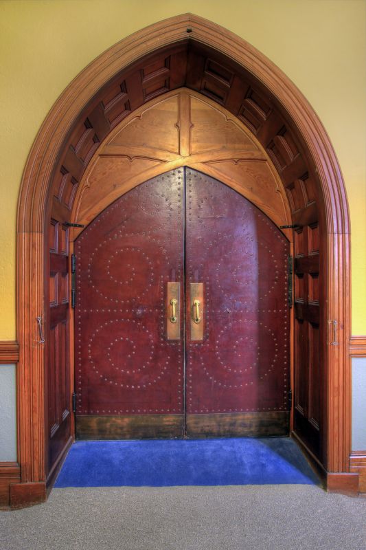 Arched Wooden Door